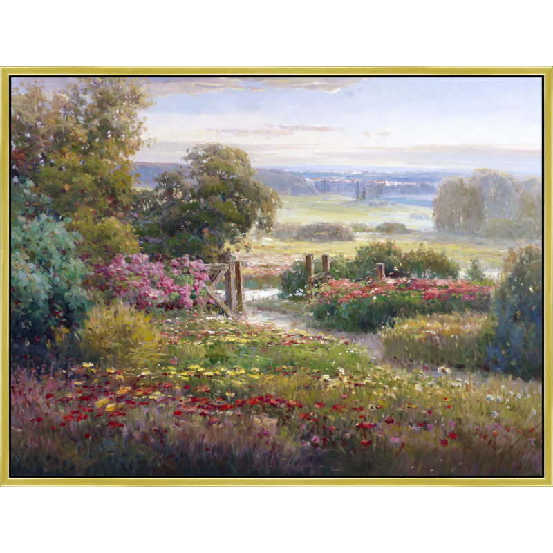 Gate To The Meadow Print, 32" H x 42" W, Gold