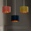 20cm H Polyester Drum Lamp Shade ( Uno )-1521542821