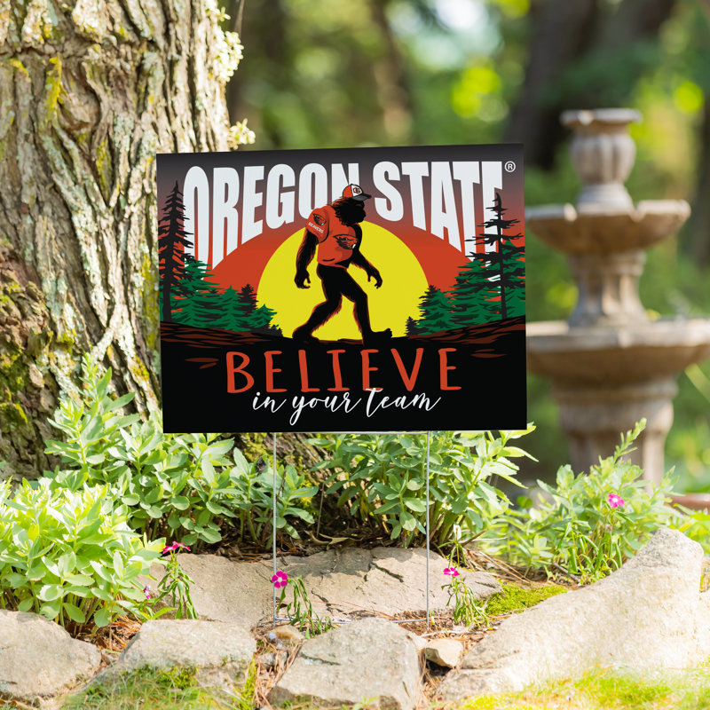 Enseigne de cour de l'Université Oregon State, Bigfoot