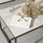 Marble Coffee Table Rectangle Sintered Stone Top Side End Table With Metal Frame-1559052918