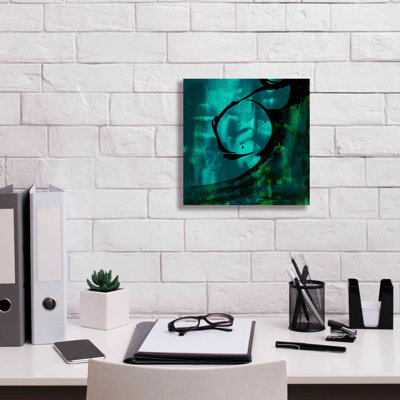 Ivy Bronx «Turquoise Element III» par Sisa Jasper, art mural sur toile