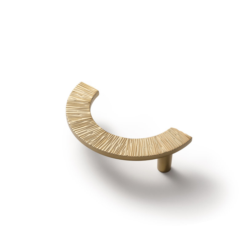 Paire de poignées fantaisie irrégulière, Bronze champagne