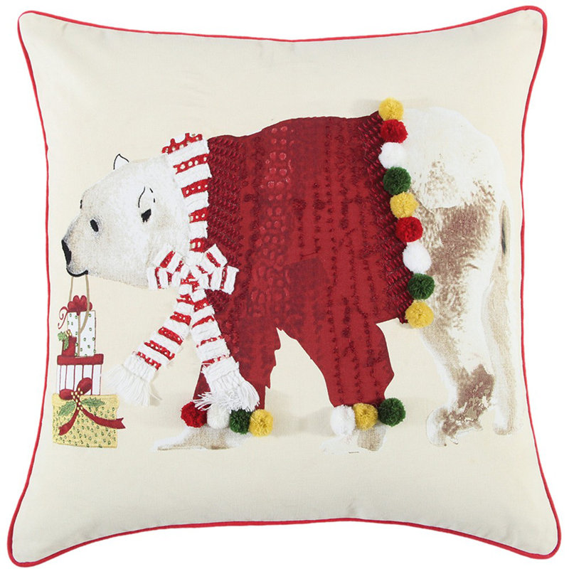 Embroidered Reversible Pillow Insert