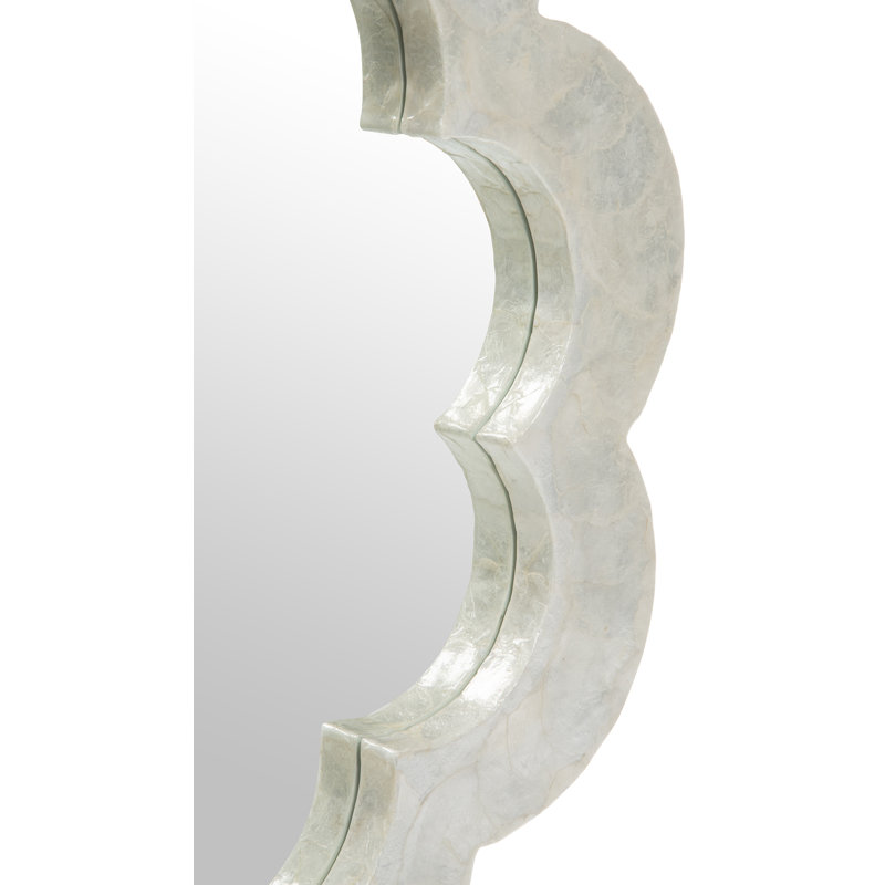 Bette Bud Wall Mirror, Natural White