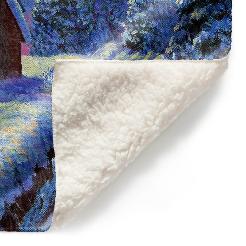Couverture sherpa doux , 68 po x 80 po