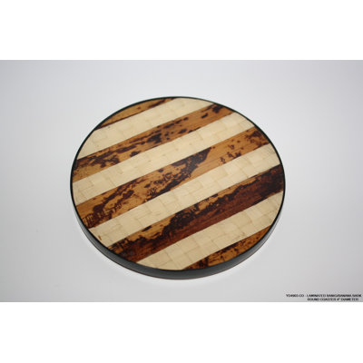 Bamboo Round 6 Piece Coaster Set