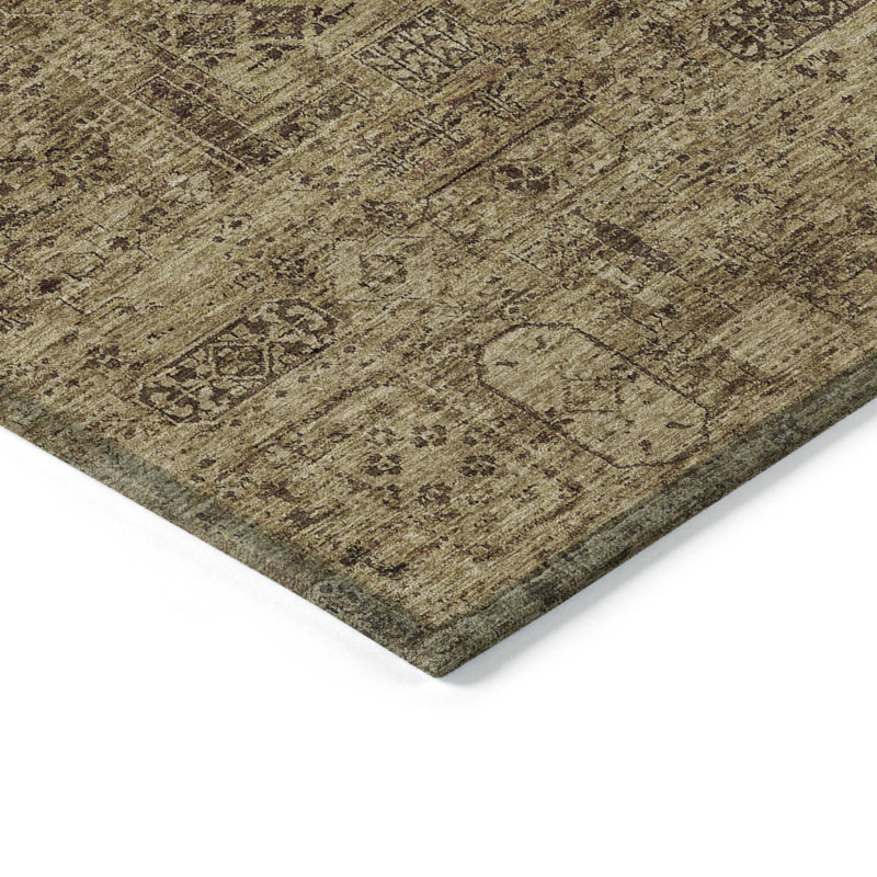 Tapis d'intérieur lavable extérieur floral 3 pi x 5 pi