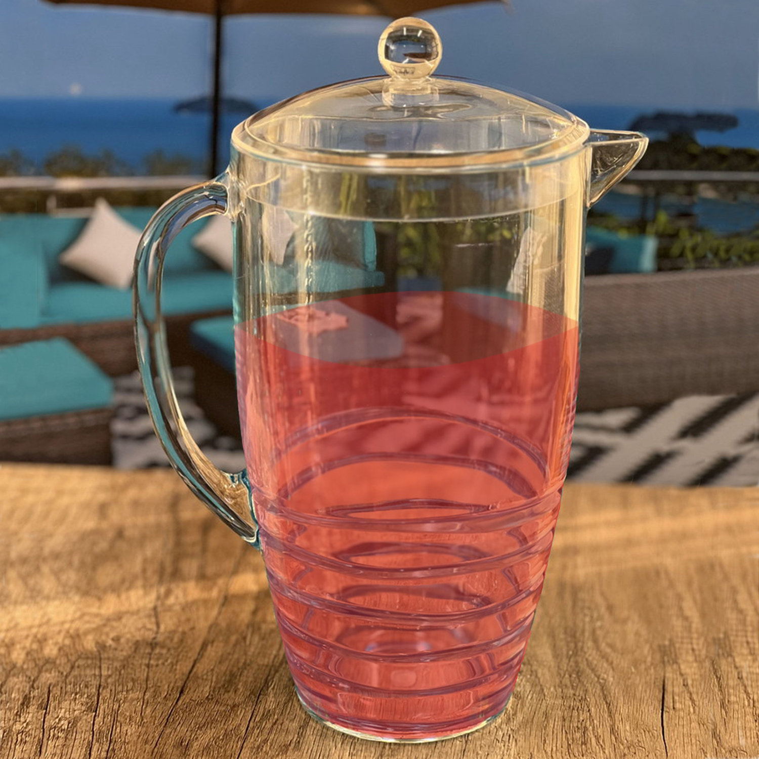 Red Barrel Studio® Glass Pitcher with Spout, 62 oz. Capacity