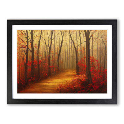 Cheerful Autumn Forest - Single Picture Frame Painting