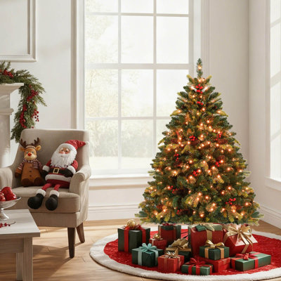 Arbre de Noël artificiel 5 pi avec 250 lumières DEL RVB et 584 branches