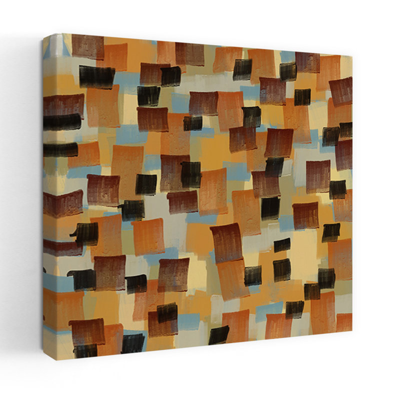 Art contemporain, art expressionniste contemporain abstrait, H 18 po x l 18 po