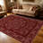 1PC Vintage Persian Medallion Floral Burgundy area rugs, Soft and Comfortable, easy-to-maintain, machine washable Indoor floor mat, suitable for living room, bedroom, dining room, hallway, porch, patio, Home Decor, Outdoor Decor.-1972059258