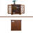 34.37" X 15.55" X 34.06" Spacious Size Sideboard 2 Clear Tempered Glass Doors Buffet With Adjustable Shelf, MDF With Decorative Laminates Storage Cabinet For Dinning Room, Kitchen,Living Room-1690905486