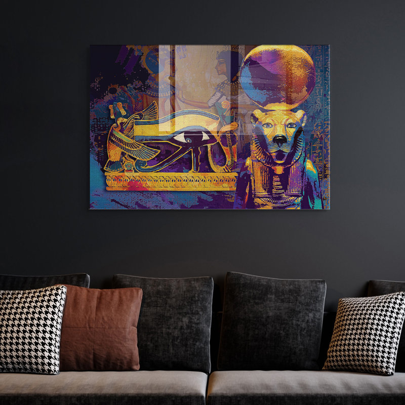 Superbe peinture murale en verre trempé 27,6 po x 39,4 po | 100% verre trempé, épaisseur: 0,16 pouce | Décoration élégante pour le salon ou le bureau, durable et facile à nettoyer, idée de cadeau parfaite