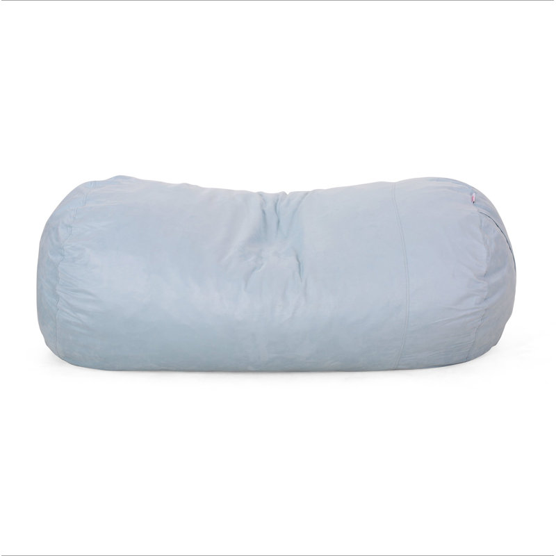 Haricot cylindrique en microfibre de 8 pieds Aruba, sac, écume de mer
