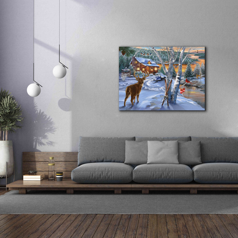 «Buck River» par Bigelow, illustrations sur toile, H 40 po x l 54 po x P 1,5 po