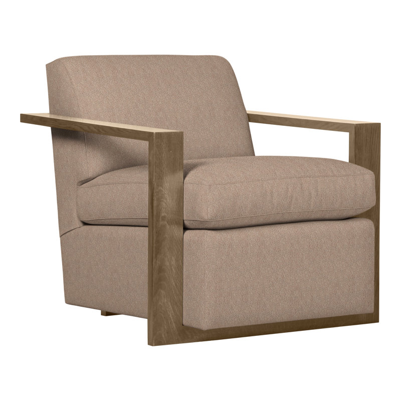 Thom Filicia Home Upholstered Armchair, Navada Mushroom, Navajo