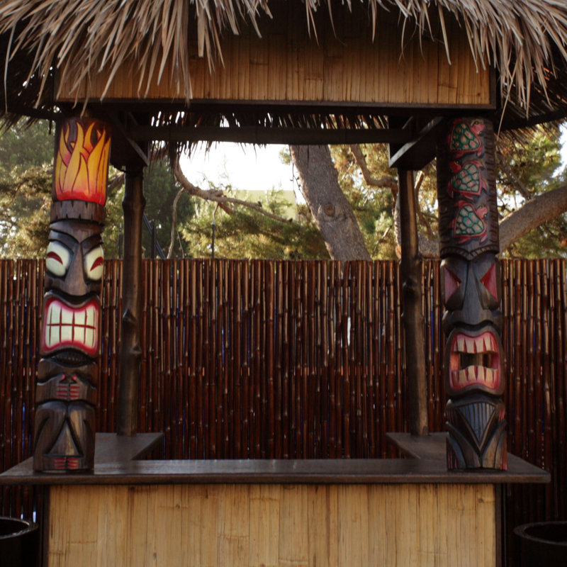 Décoration murale 40 "H Tiki Mask Fire God Tropical