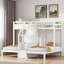 Bunk Bed With Built-In Storage Staircase, Drawer And Upper Storage Board