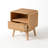 20.5"H MCM Compact Solid Wood Nightstand with Drawer & Open Shelf-693995648-688546626