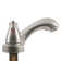 FlowCurve 4 in. Centerset 2-Handle Low-Arc Bathroom Faucet with Drain Kit Included in Brushed Nickel