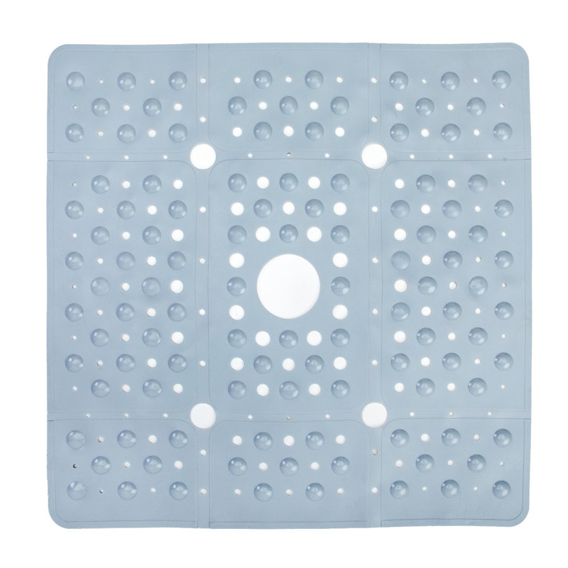 Buskerud Extra Large Shower Mat, Solid Gray