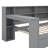 Streamlined Bed With Storage Racks, Drawers, Power Charging Outlet, LED Illumination, And Workstation-222025800-222025801
