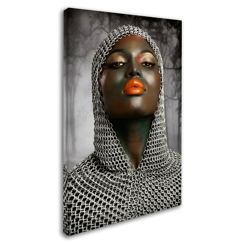 « the warrior », reproduction de photo sur toile tendue, H 19 po x l 12 po