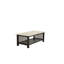 Ensemble de tables d'appoint 3 pièces avec plateau moderne en faux marbre et tables de bout au fini brun classique