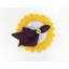 Rond de serviette en métal mat tournesol doré, ensemble de 4-86859991