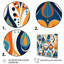 Symphonie botanique orange et bleue II sur toile-1271467109-1271467104
