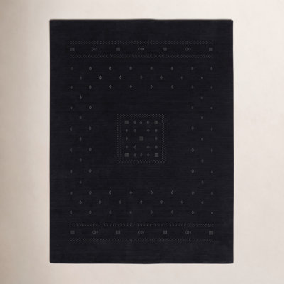 Simi Hand-Woven Geometric Cotton Wool Rug
