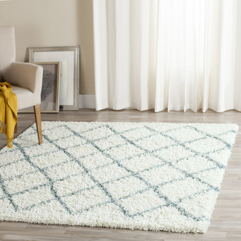 Skyleen Shag Performance Geometric Rug, Square 6'