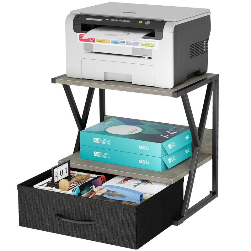 30cm W Printer Stand, Grey