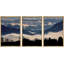«Nature Landscape Snowy Clouds Mountains», reproduction sur toile 3 pièces-90847501-90847500