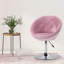 Fauteuil de coiffeuse rotatif moderne et capitonné avec cadre chromé réglable en hauteur-2040397153