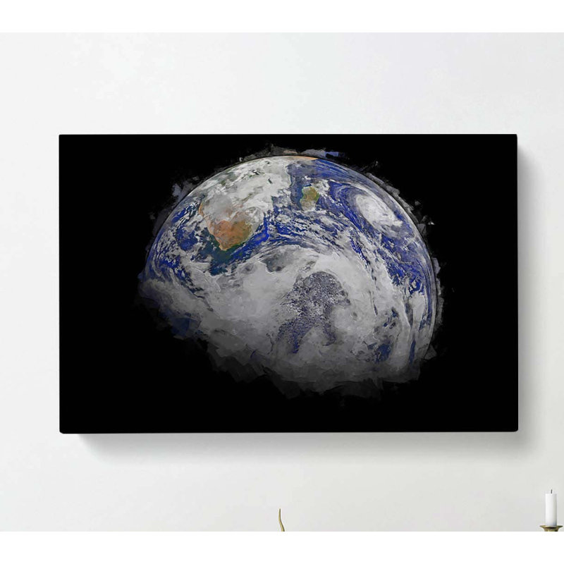 A Sky View Of Earth In Abstract - Wrapped Canvas Print, 35cm H x 50cm W x 3cm D