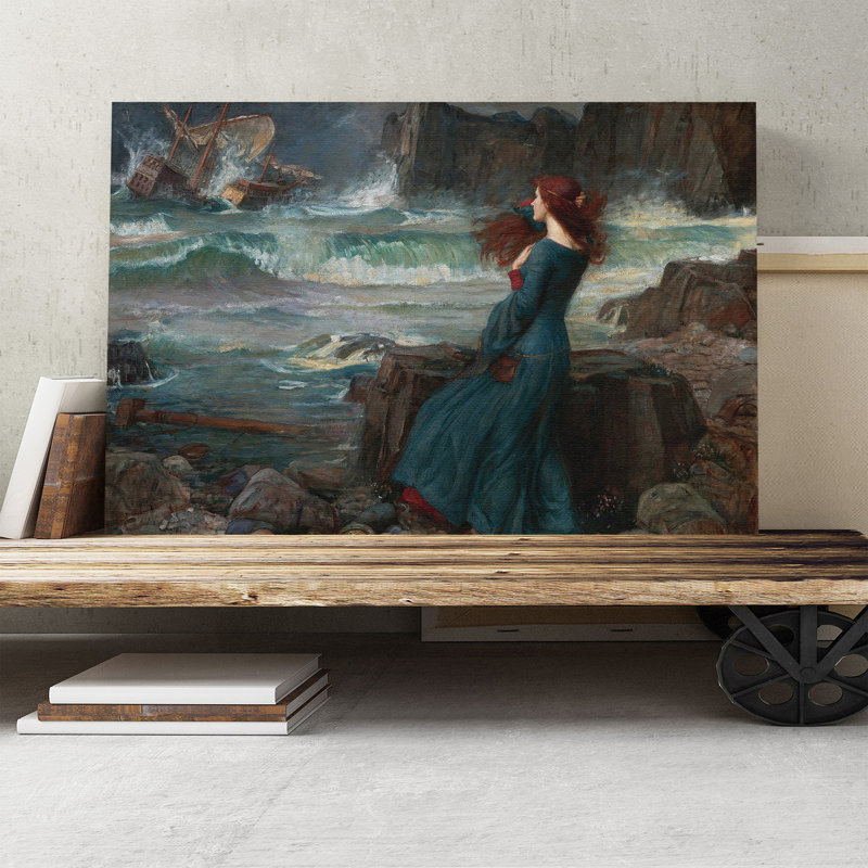 John William Waterhouse - Wrapped Canvas Painting, 50cm H x 76cm W