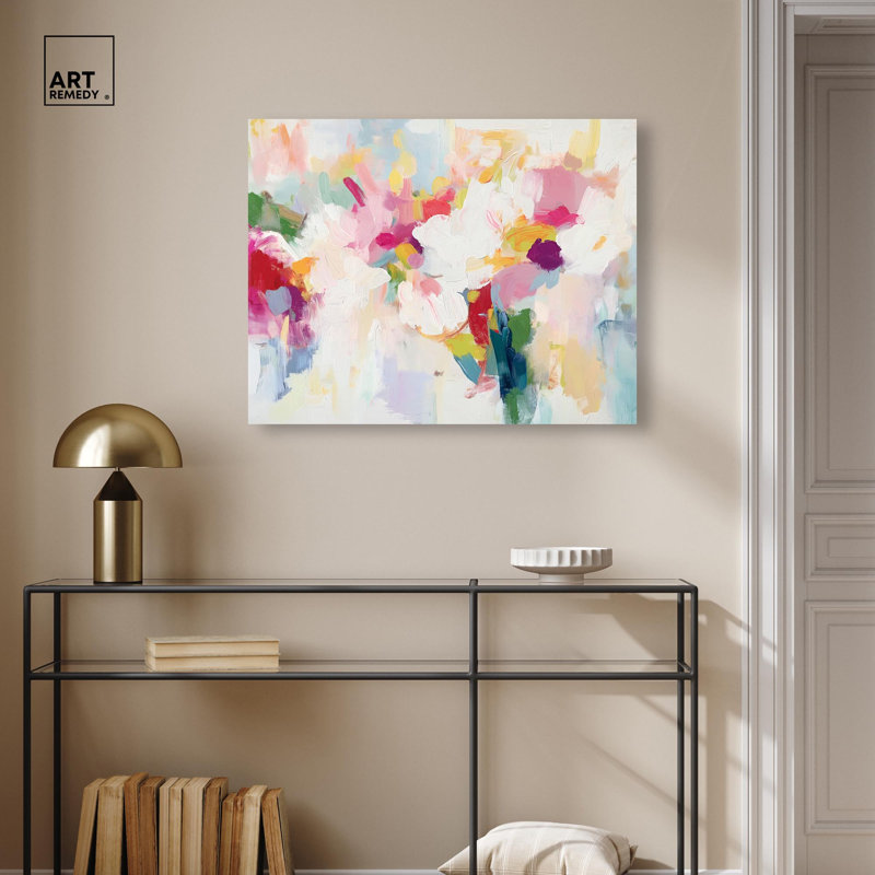 «Saturated Colors I Canvas Abstracts» par, Toile tendue avec châssis, H 24 po x l 30 po