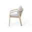 Chaise de salle à manger d'extérieur en bois d'acacia avec coussins Marinee-123171775