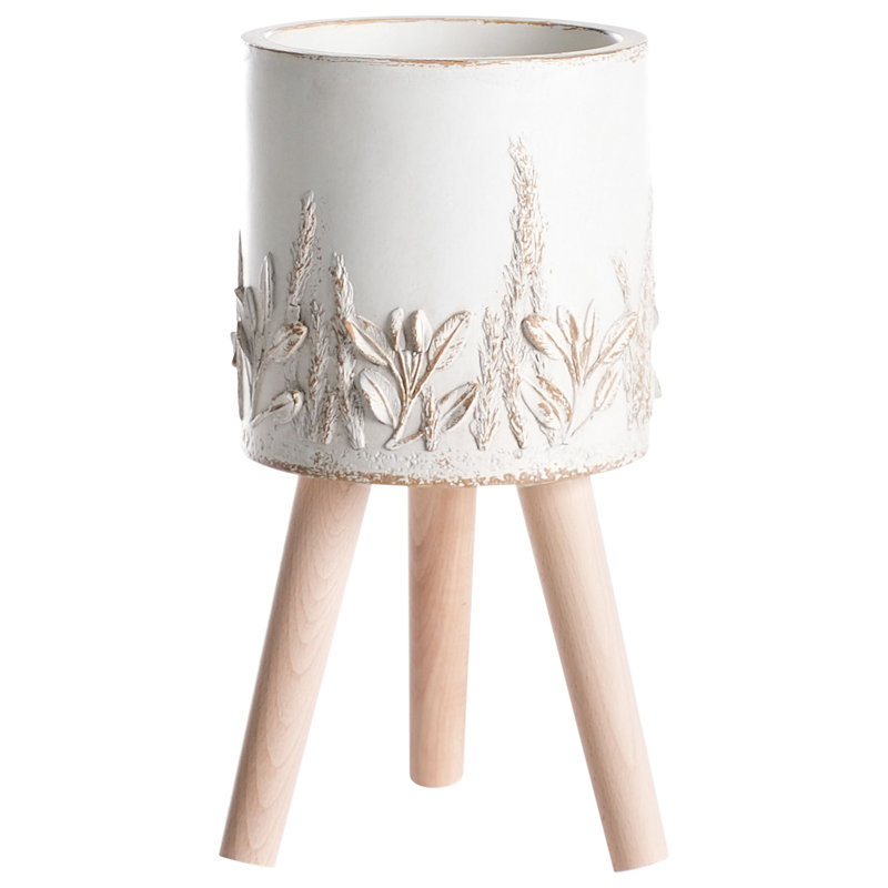 PREWEZA Handmade Ceramic Elevated Planter