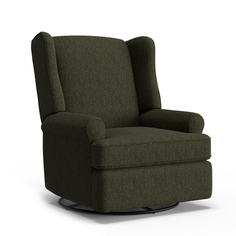 Fauteuil inclinable manuel oscillant de 33 po de largeur Claudina, Palissandre