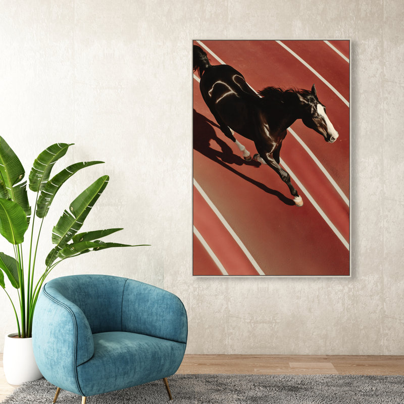 Velocity Vector Print by Oliver Gal, 37"H x 55"W, Silver Floater Frame