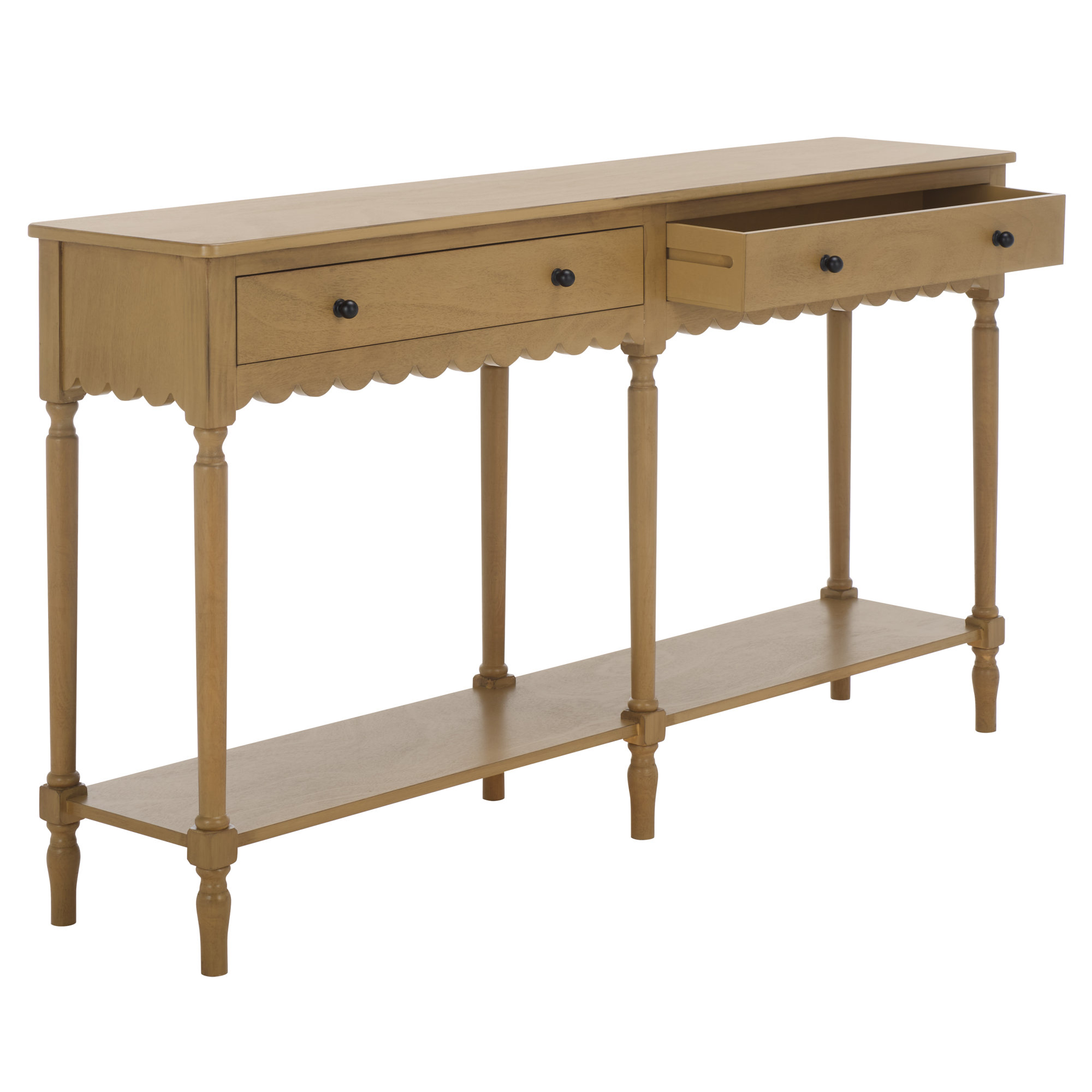 Branden 2-Drawer Console Table, Brown