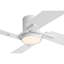 Ventilateur de plafond encastré 48 po avec 4 pales bicolores à 4 lumières à intensité variable, réversible, avec moteur à courant continu et télécommande, sable et noir -384645962-384645956