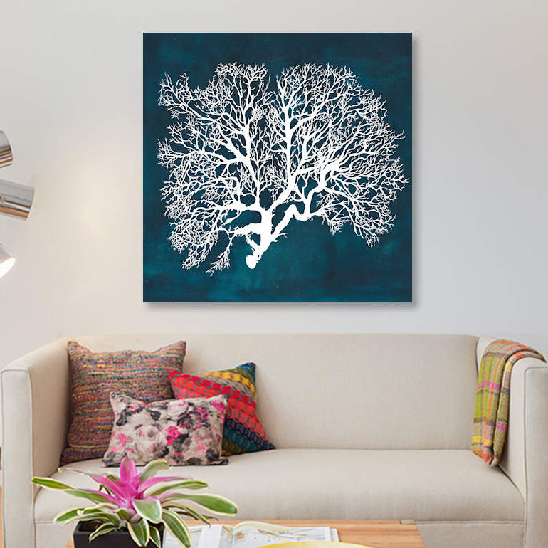 «Inverse Sea Fan III», impression sur toile, H 26 po x l 26 po x P 1,5 po, Toile tendue, Pas de tapis