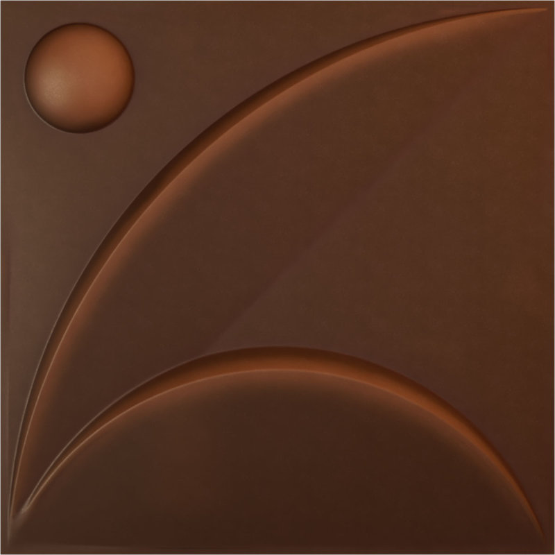 Panneau mural blanc 19,625 "H x 19,625", Rouille métallique vieillie universelle