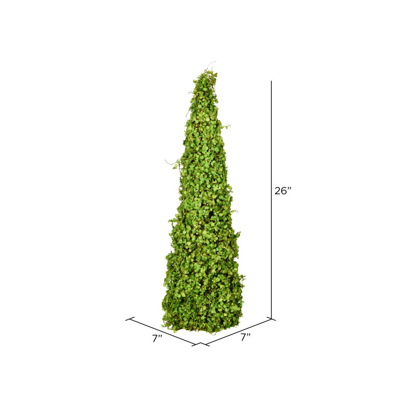Mini-feuilles artificielles coniques, H 26 po x l 7 po x P 7 po