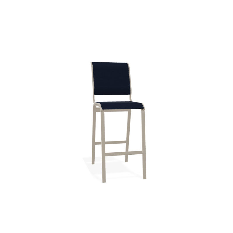 Tabouret de bar 29,5 po Holna, Bleu marine 13D Sunbrella®, Désert texturé