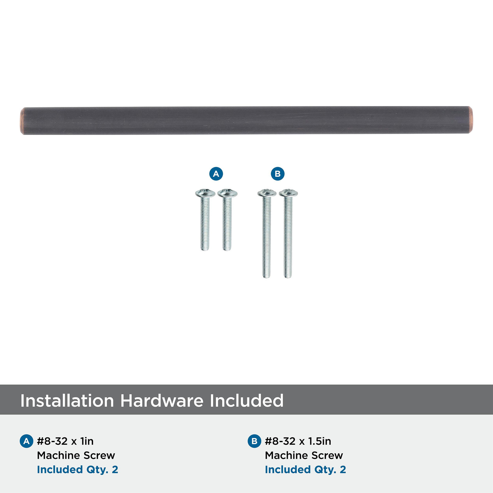 Bar Pulls Cabinet Pull, Oil Rubbed Bronze, 5 1/16", 1
